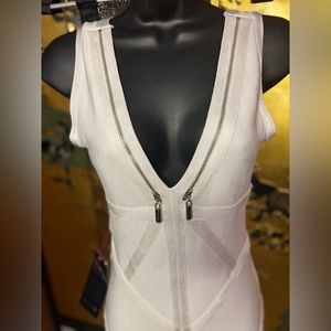 Bebe bandage midi dress size S